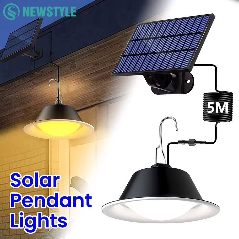 Outdoor Power Timer - Solar Pendant Light Outdoor IP65 Waterproof