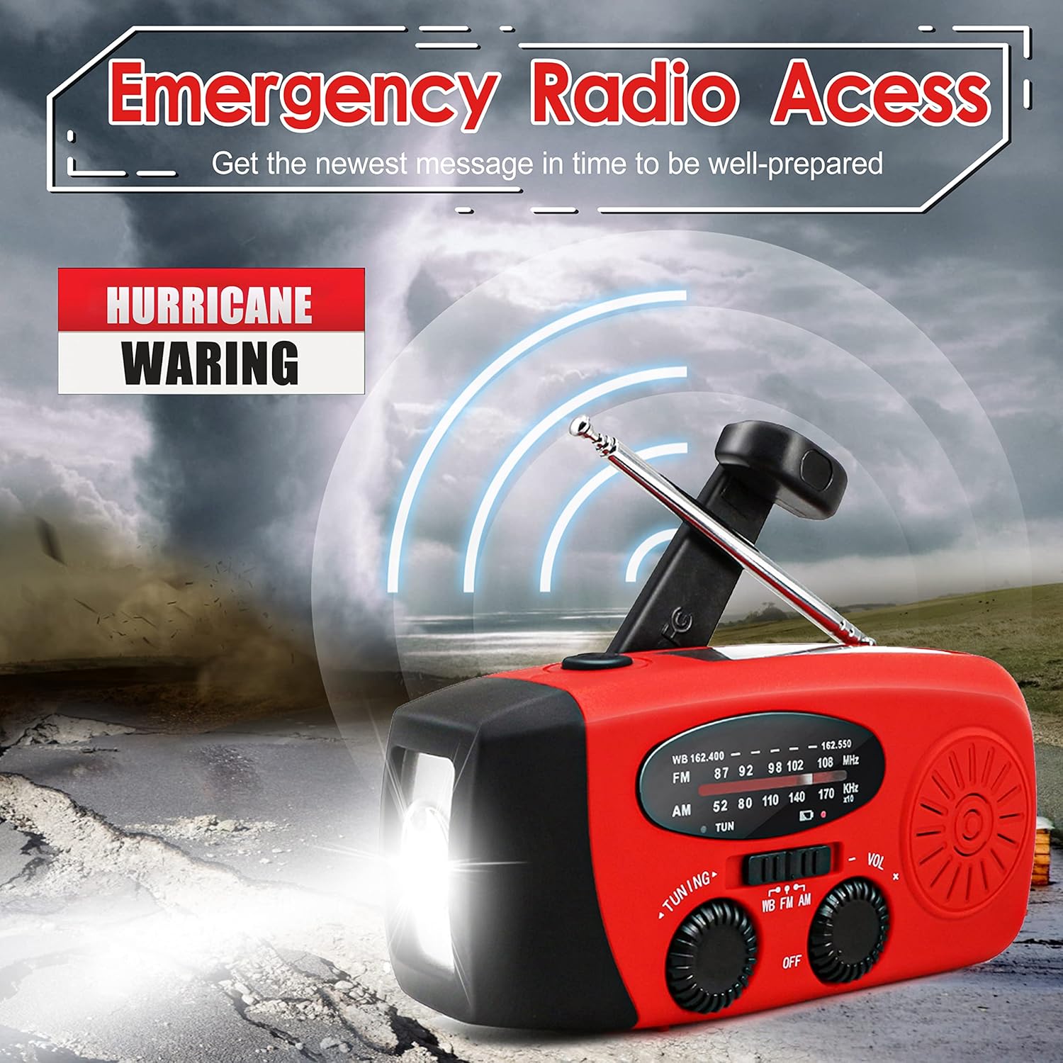 Outdoor Power Source - Multifunctional Hand Cranked Generator Power Bank