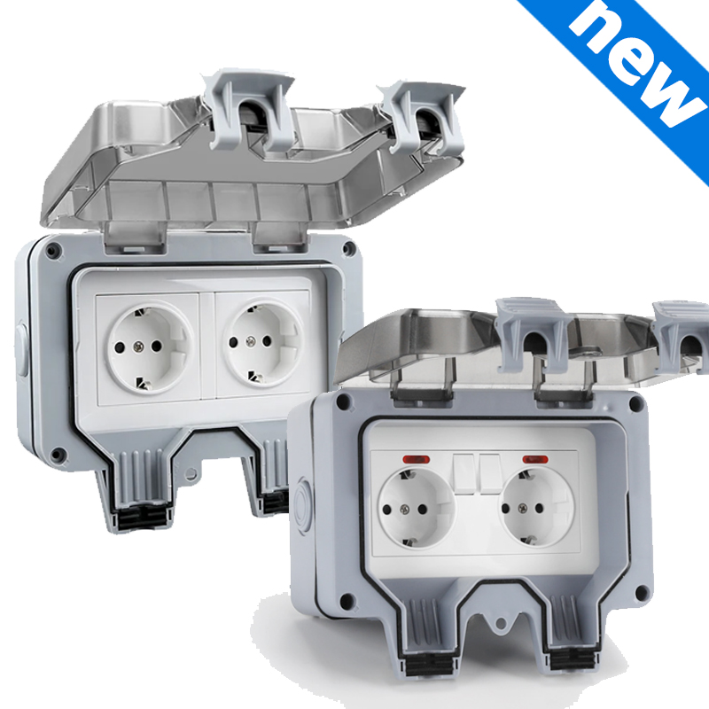 Outdoor Power Inlet Box - Outdoor Wall Waterproof Sockets Outlet Korea