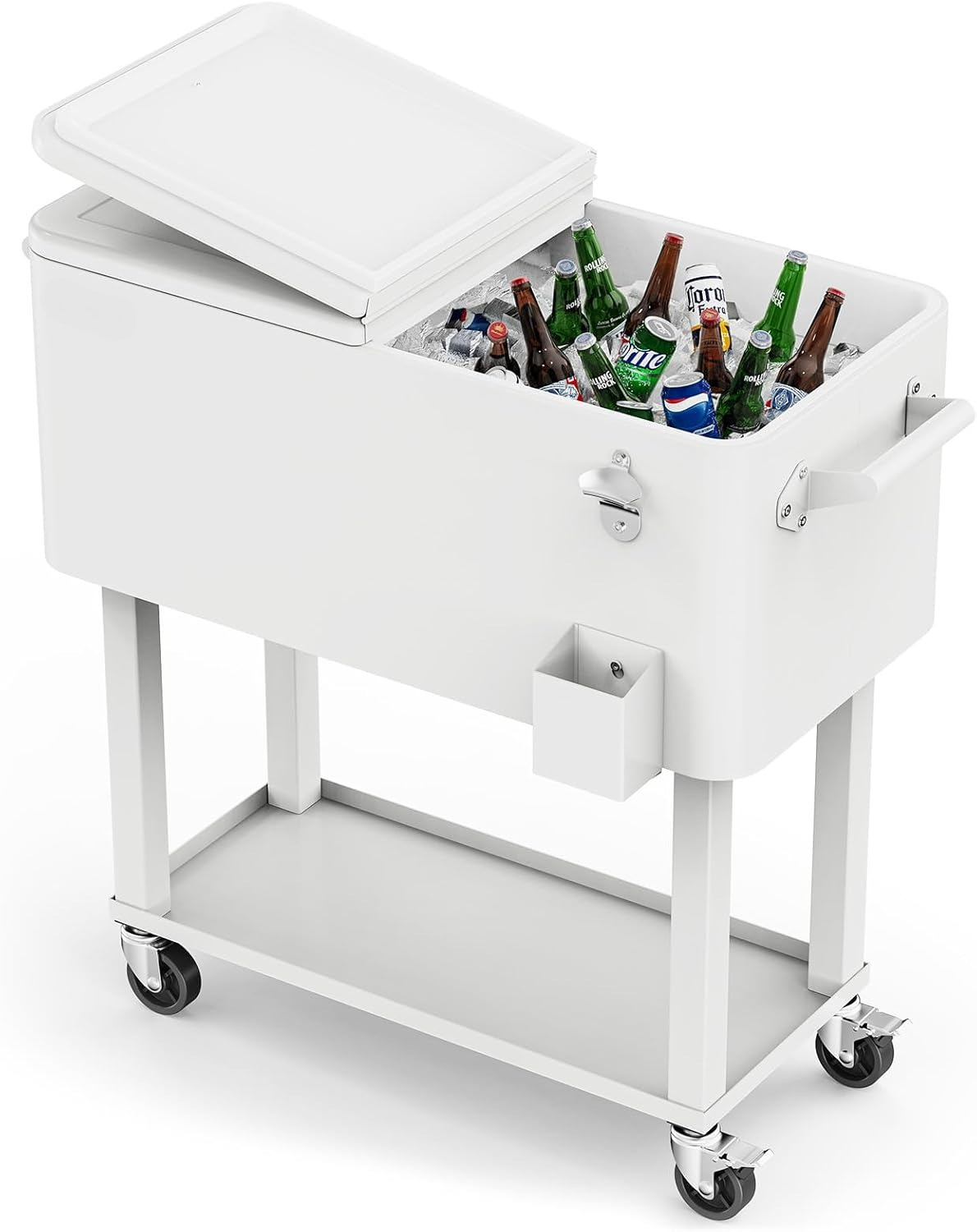 Outdoor Power Bar - Rolling Ice Chest Cooler Cart, Portable