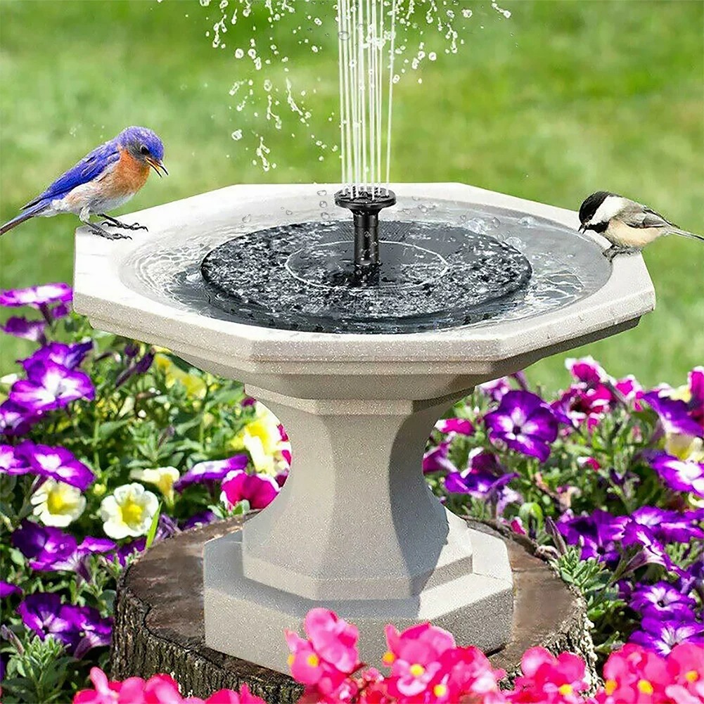Outdoor Power Source - 13/16/18cm Solar - Powered Fountain Pumps: