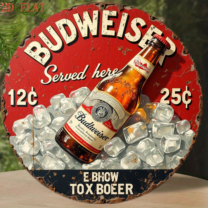 1pc Vintage Beer Logo Metal Wa - Outdoor Power Bar のレビューと価格