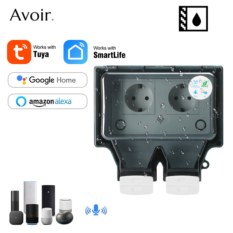 Avoir Tuya Wall Electrical Soc - Outdoor Power Timer のレビューと価格