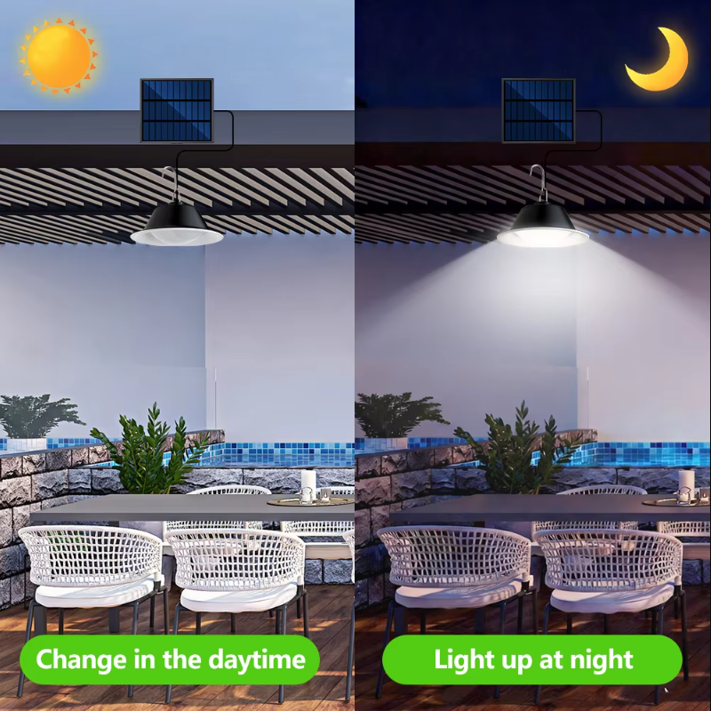 Solar Pendant Light Outdoor IP - Outdoor Power Timer のレビューと価格