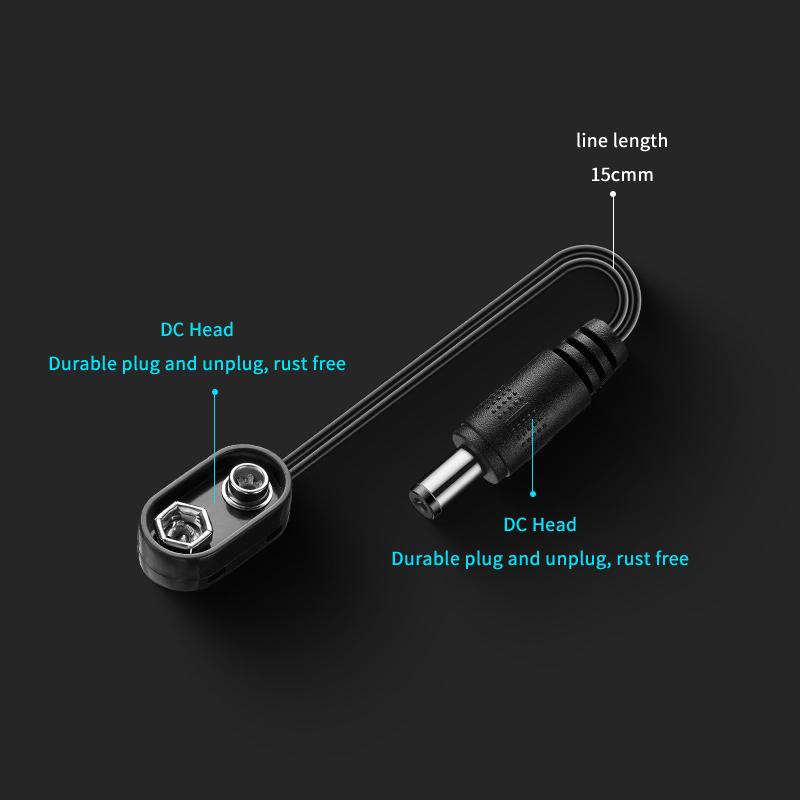9V Battery Clip Converter Male - Outdoor Power Jack のレビューと価格