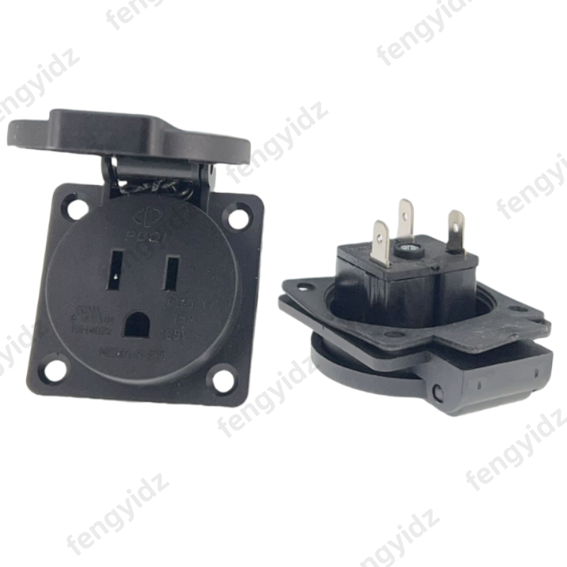 Black 125V 15A 20A IP44 CE Ame - Outdoor Power Inlet Box のレビューと価格