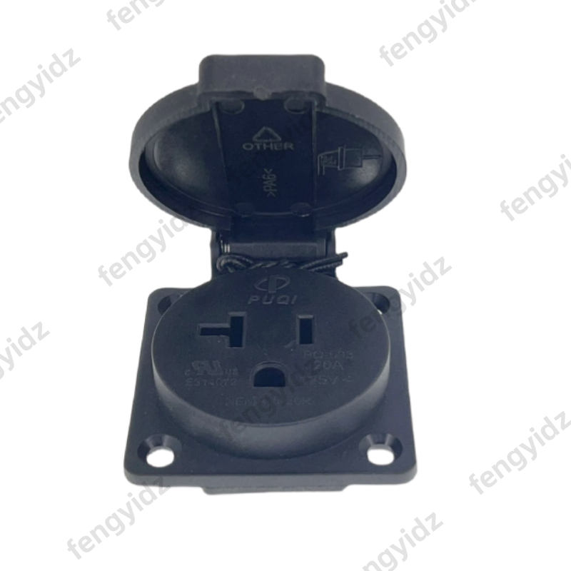 Black 125V 15A 20A IP44 CE Ame - Outdoor Power Inlet Box のレビューと価格