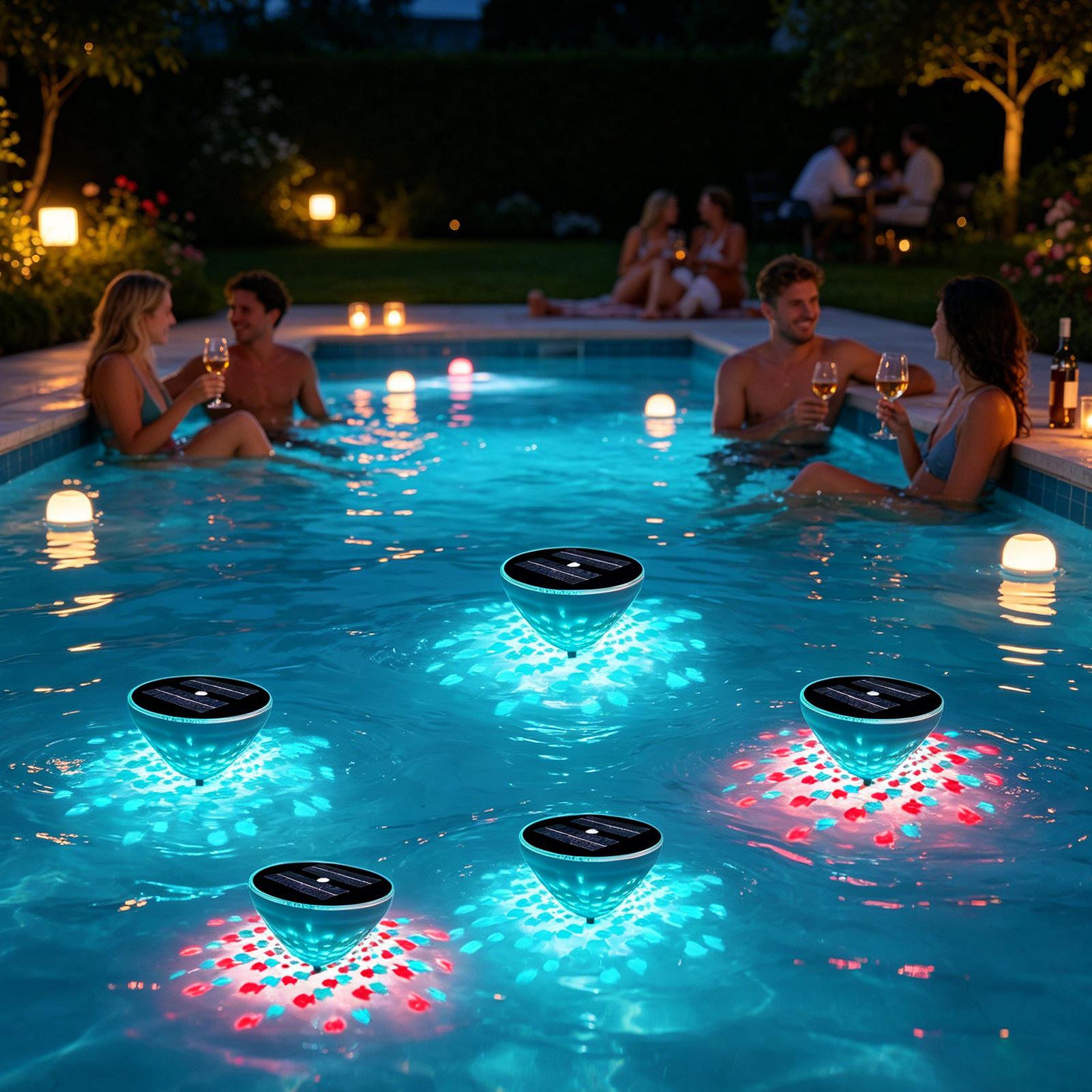 Pool Lights Solar Powered 2 Pi - Outdoor Power For Hot Tub のレビューと価格