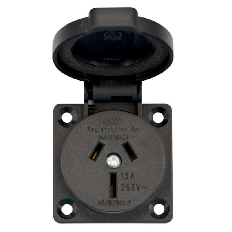 2PCS Black 10A 15A Australia O - Outdoor Power Inlet Box のレビューと価格