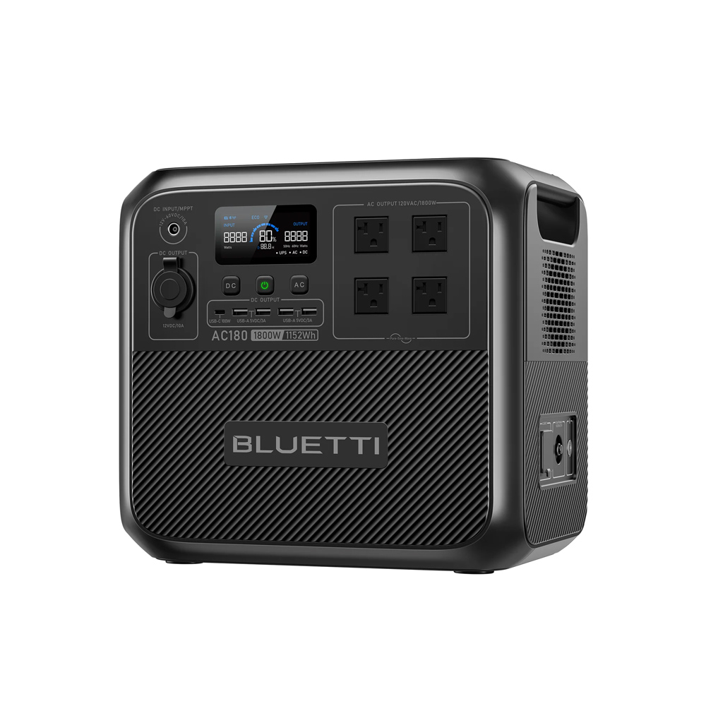 【RENEW】BLUETTI AC180 Solar Por - Outdoor Power Source のレビューと価格