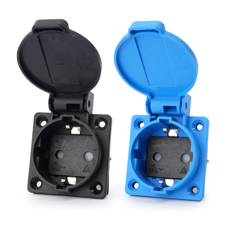 Black Blue Round Cover 50*50mm - Outdoor Power Inlet Box のレビューと価格