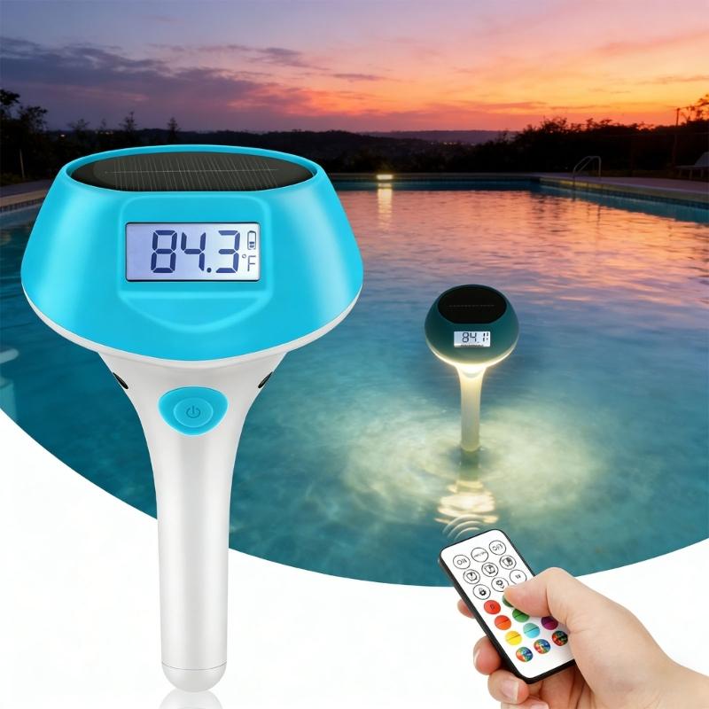 Solar Powered Pool Thermograph - Outdoor Power For Hot Tub のレビューと価格