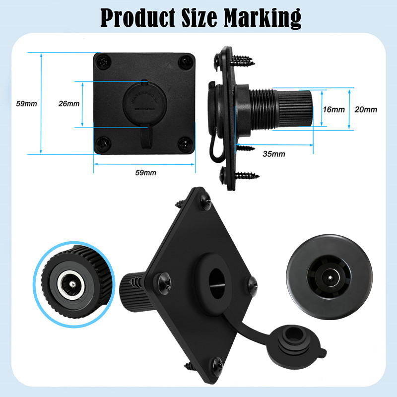 IP65 Waterproof DC5521 Panel M - Outdoor Power Jack のレビューと価格