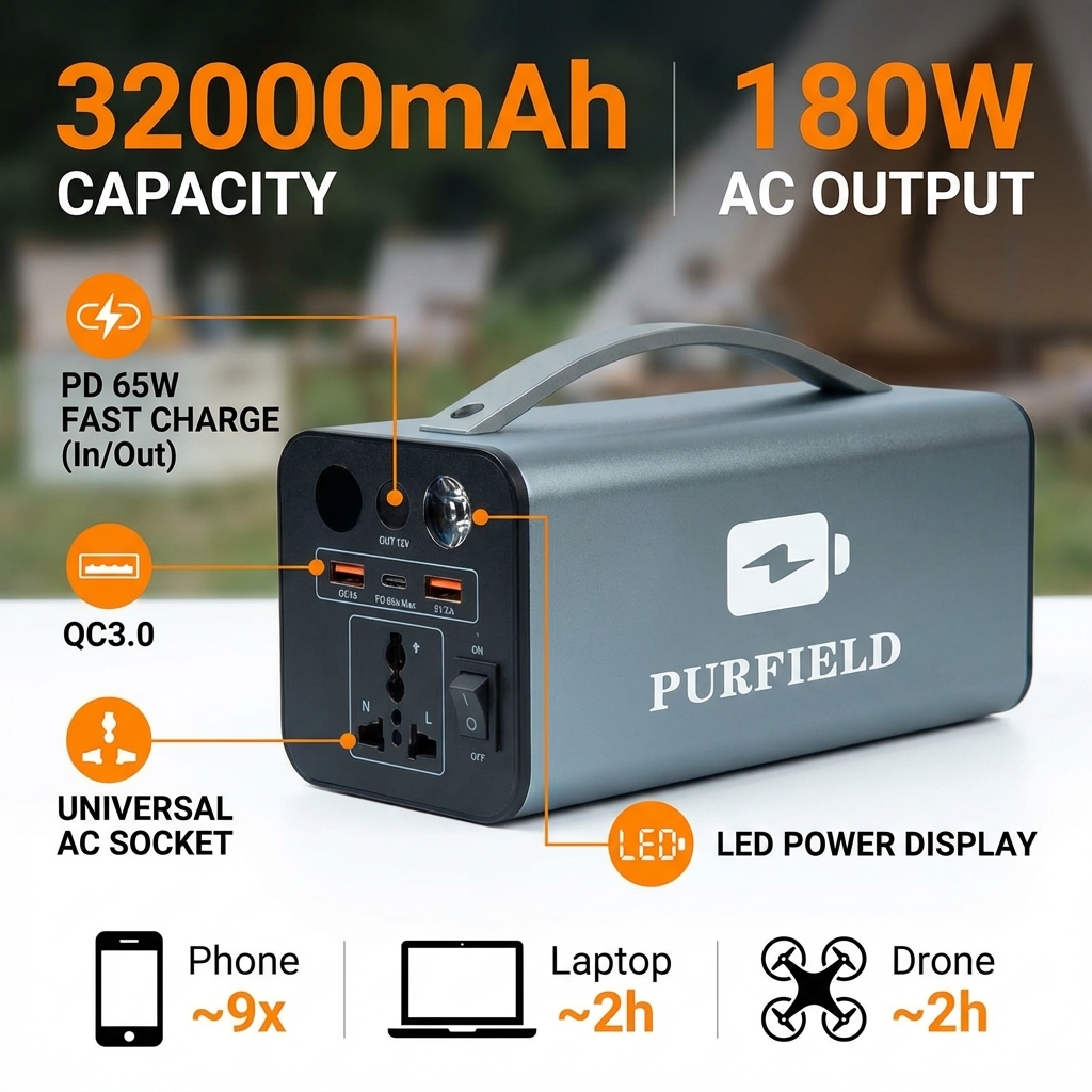 180W Outdoor Power Station 320 - Outdoor Power Source のレビューと価格