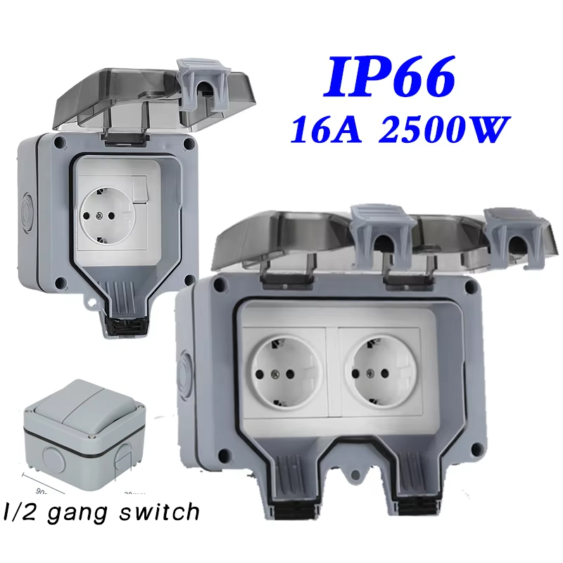 EU KR Outdoor Wall Waterproof  - Outdoor Power Inlet Box のレビューと価格