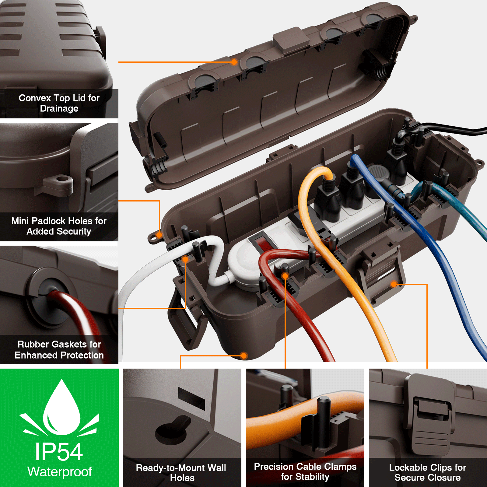 Medium Waterproof Electrical B - Outdoor Use Power Strip のレビューと価格