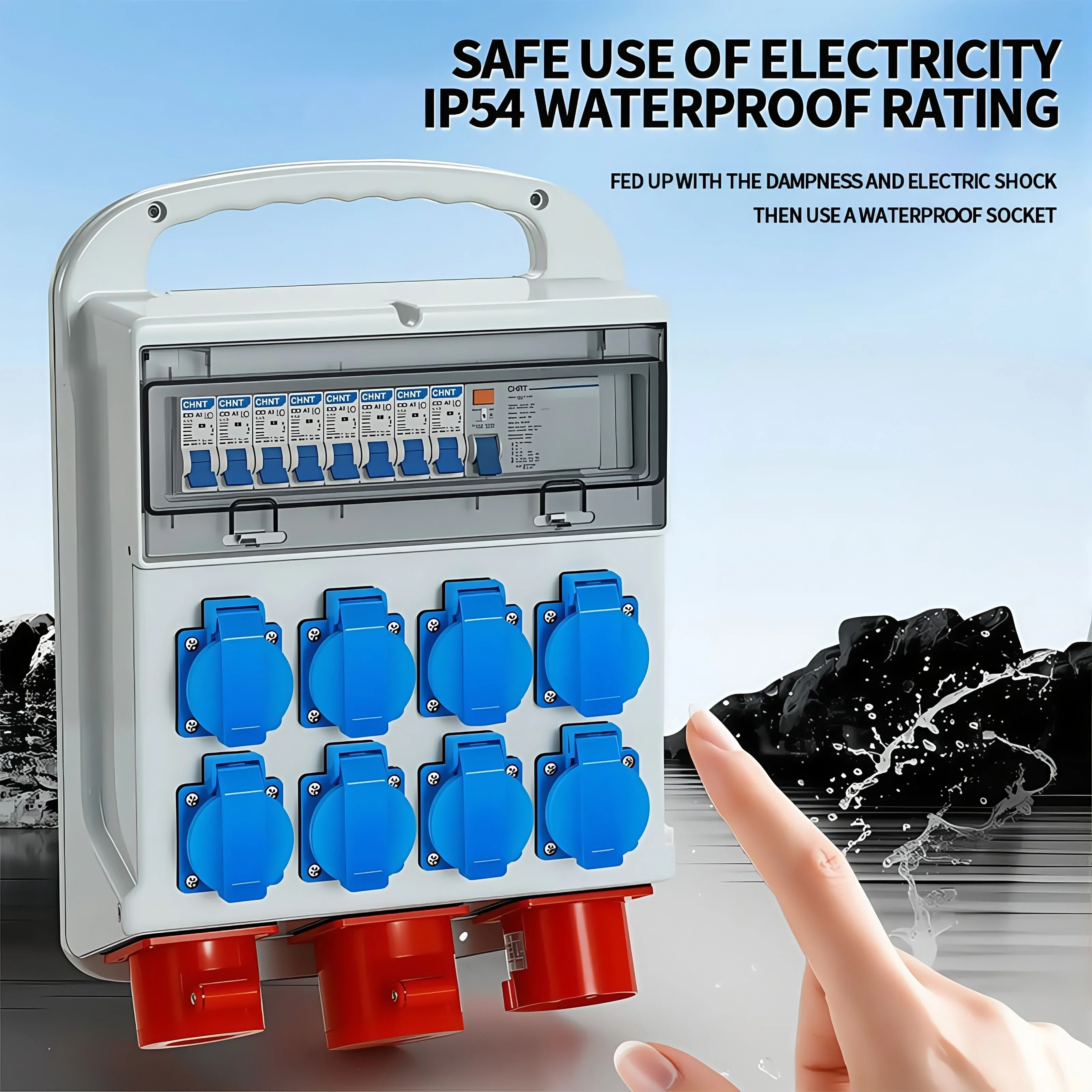 IP54 16A Waterproof Industrial - Outdoor Power Inlet Box のレビューと価格
