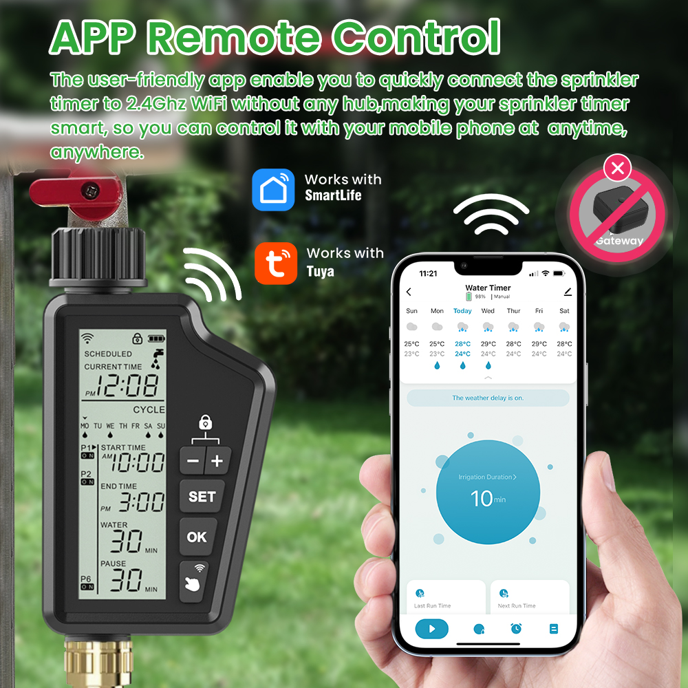 AVATTO Tuya WIFI Smart Garden  - Outdoor Power Timer のレビューと価格