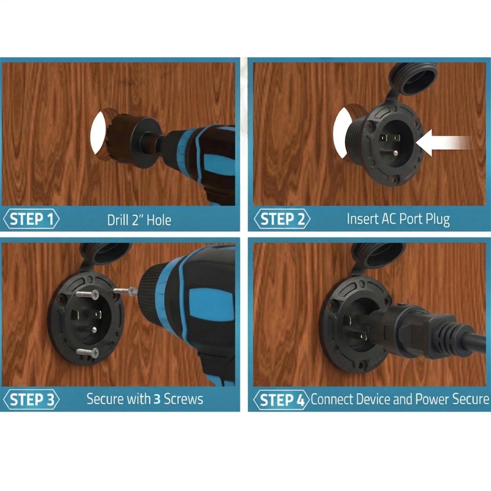 RV Shore Power Inlet 20A Water - Outdoor Power Inlet Box のレビューと価格