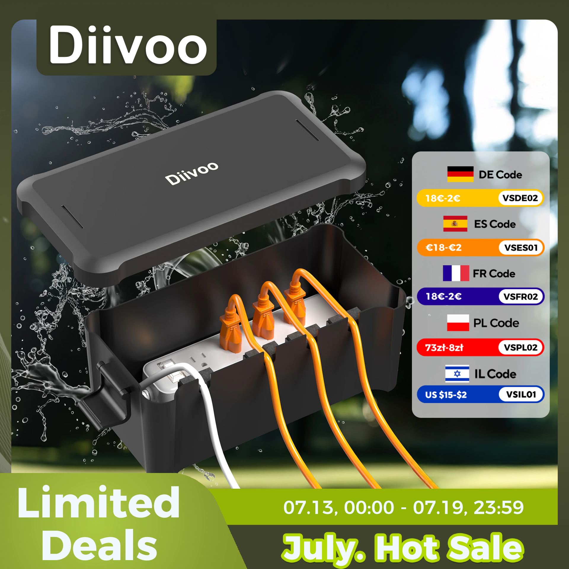 Diivoo Outdoor Waterproof Elec - Outdoor Power Timer のレビューと価格