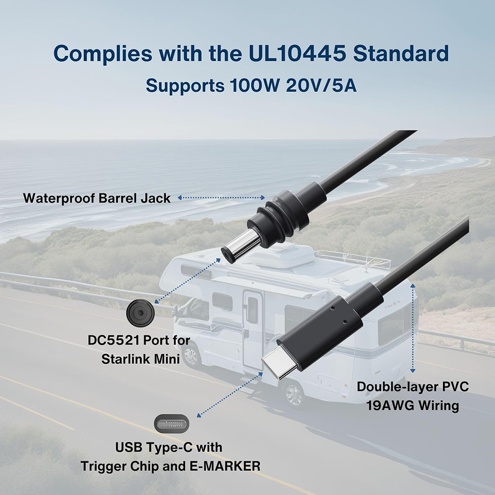 2m USB C to PD Power Cable for - Outdoor Power Jack のレビューと価格