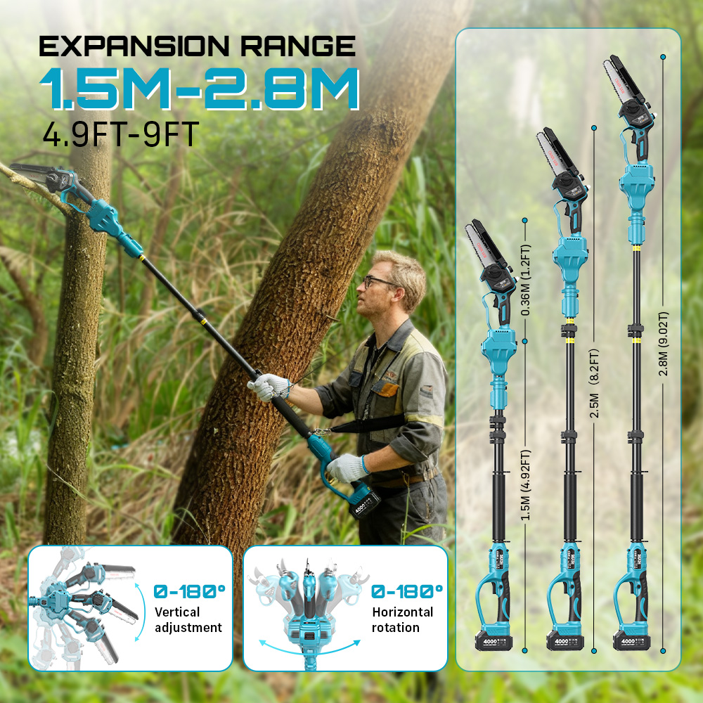 Seesii 3-in-1 Brushless Cordle - Pole Saw Cordless のレビューと価格