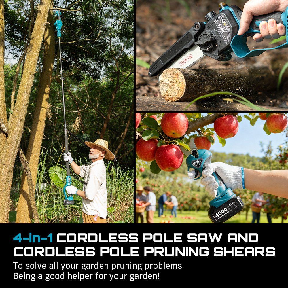Seesii 3-in-1 Brushless Cordle - Pole Saw Cordless のレビューと価格