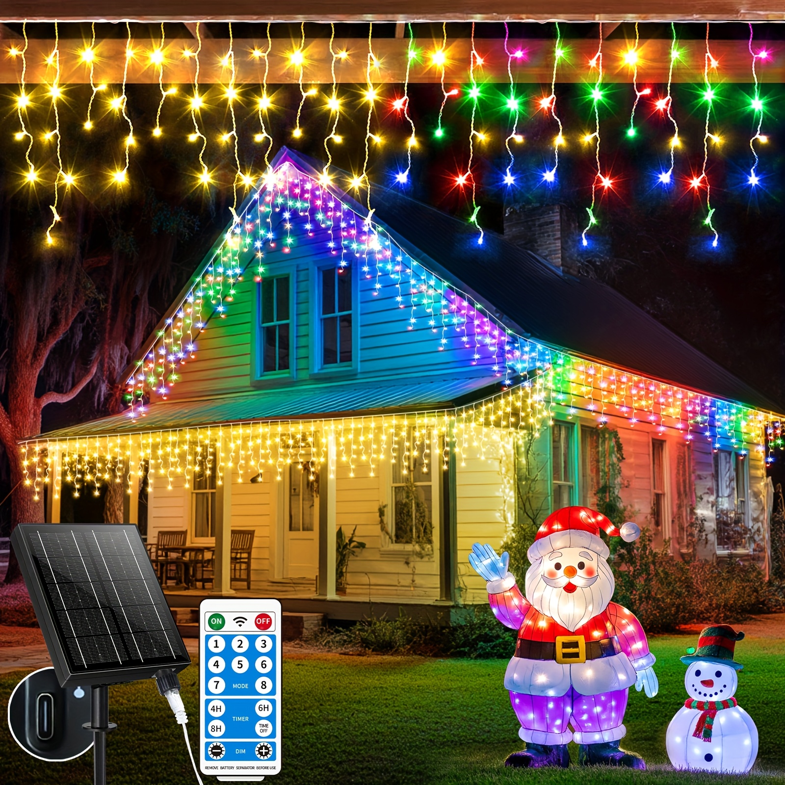Solar-Powered Outdoor Icicle L - Outdoor Power Timer のレビューと価格