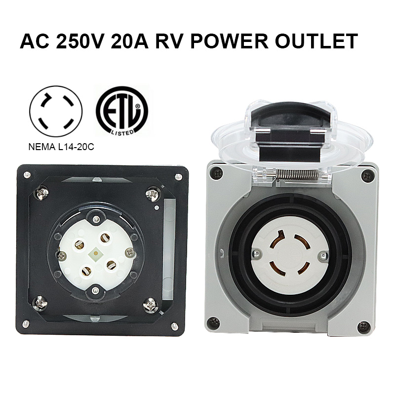 125/250V 20A Generator RV Powe - Outdoor Power Inlet Box のレビューと価格