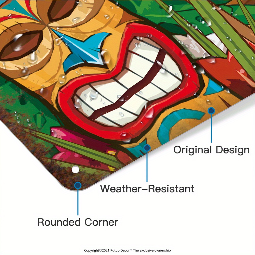 Custom  Decor Tiki Bar Sign, P - Outdoor Power Bar のレビューと価格
