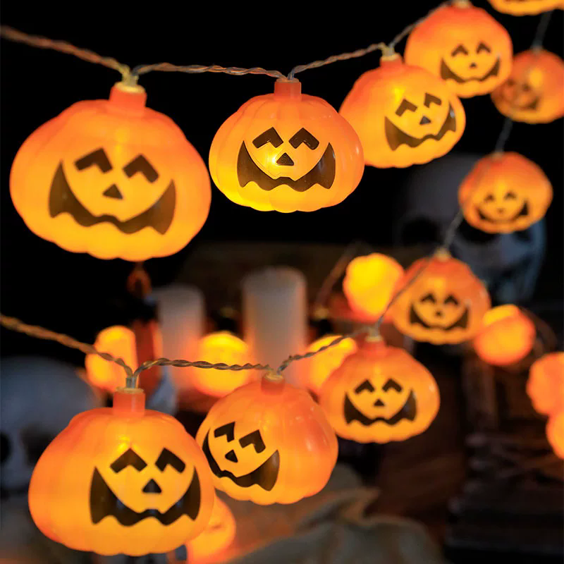 Halloween Pumpkin String Light - Outdoor Power Jack のレビューと価格