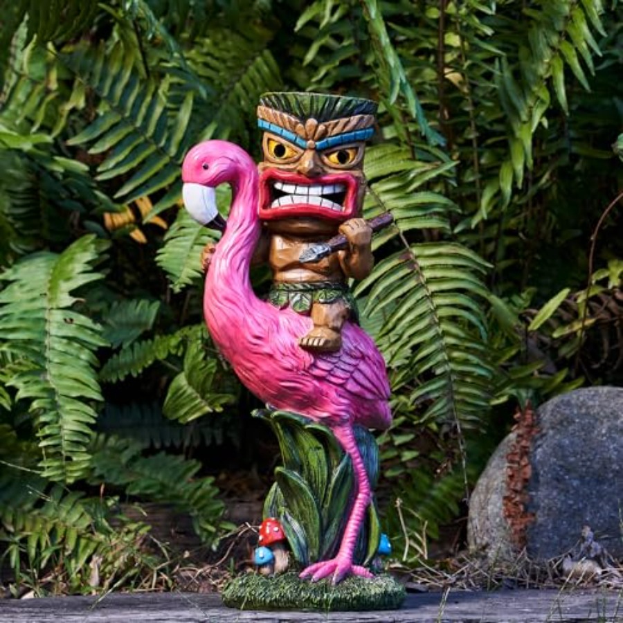 Solar Tiki Statue - Outdoor St - Outdoor Power Bar のレビューと価格