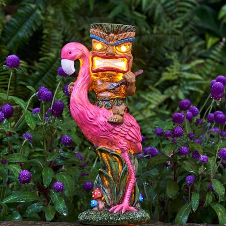 Solar Tiki Statue - Outdoor St - Outdoor Power Bar のレビューと価格