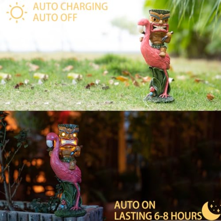 Solar Tiki Statue - Outdoor St - Outdoor Power Bar のレビューと価格
