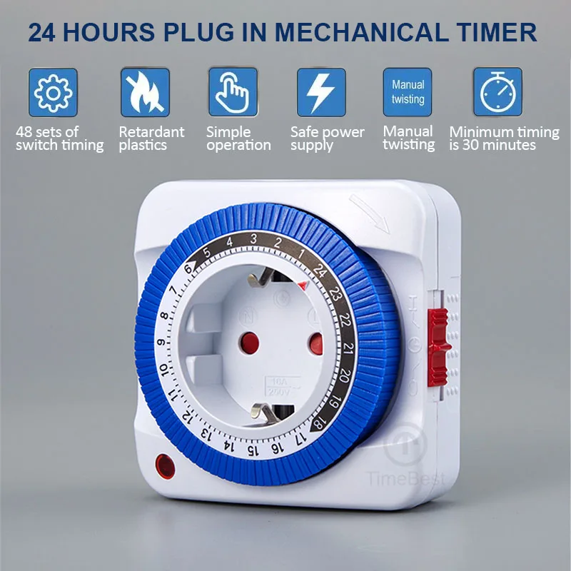 EU/US 24 Hours Timer Switch Ti - Outdoor Power Timer のレビューと価格