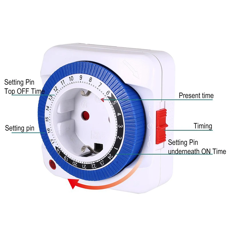 EU/US 24 Hours Timer Switch Ti - Outdoor Power Timer のレビューと価格