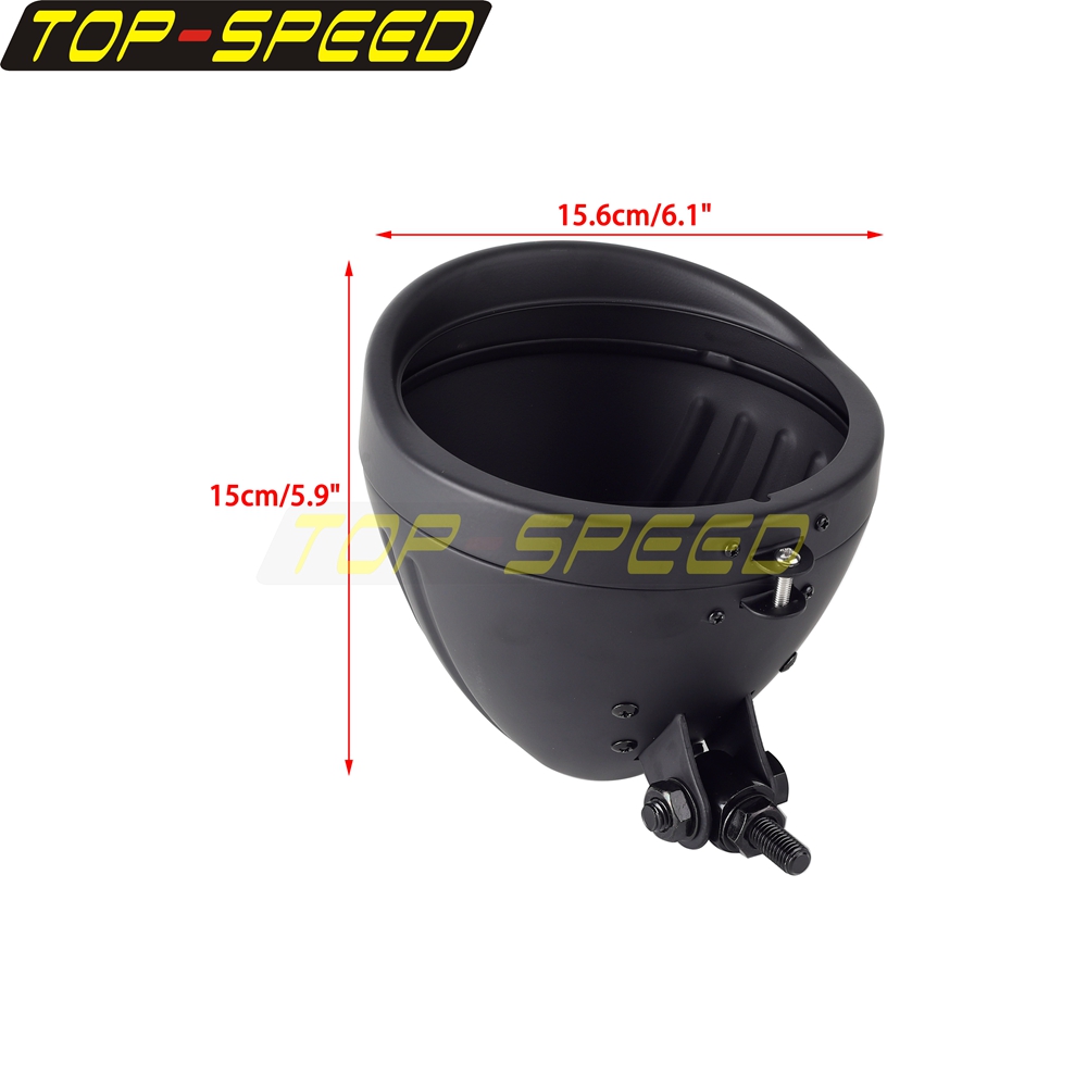 Black/Chrome Motorcycle Headla - Outdoor Power Products のレビューと価格