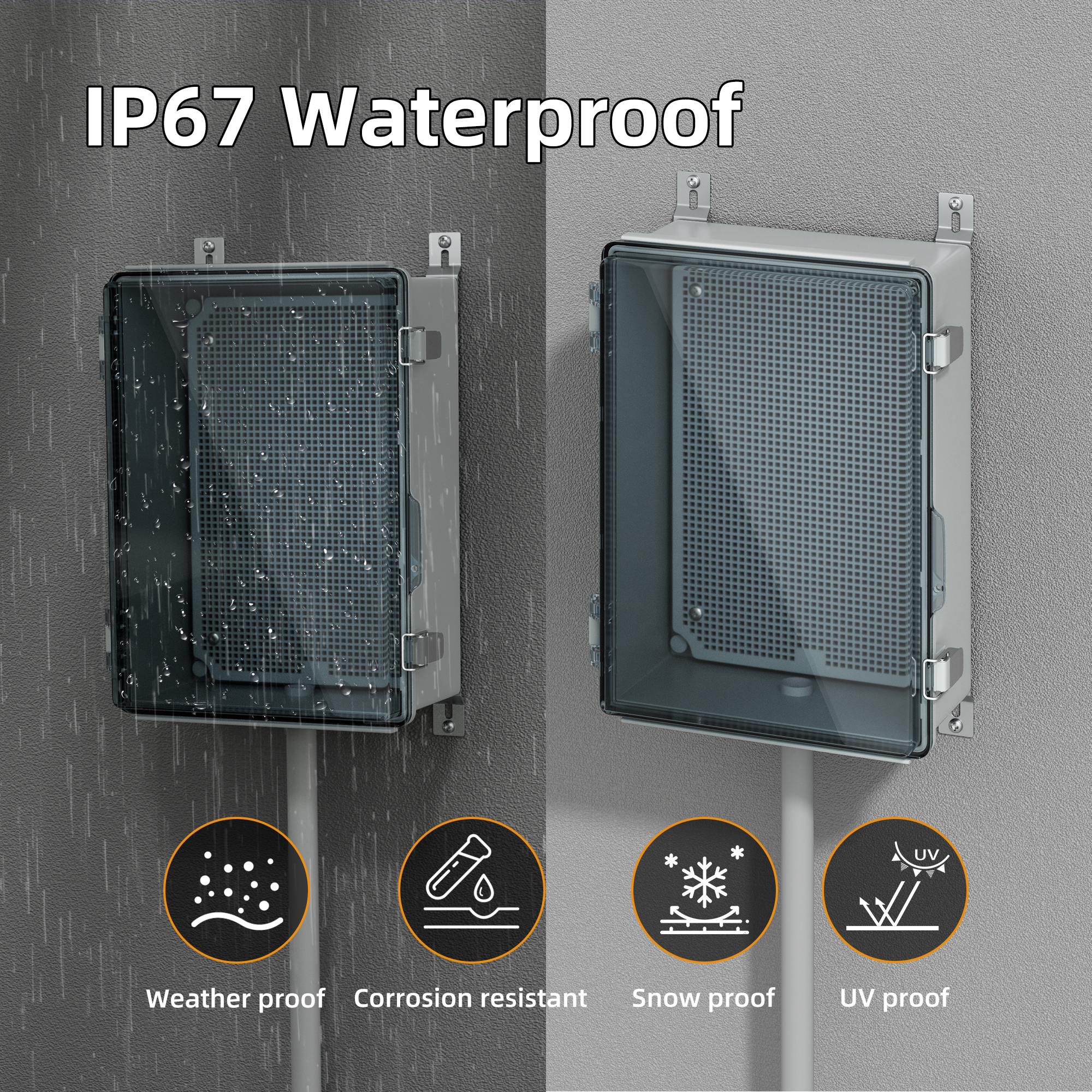 Clear Electrical Enclosure Box - Outdoor Power Board Box のレビューと価格
