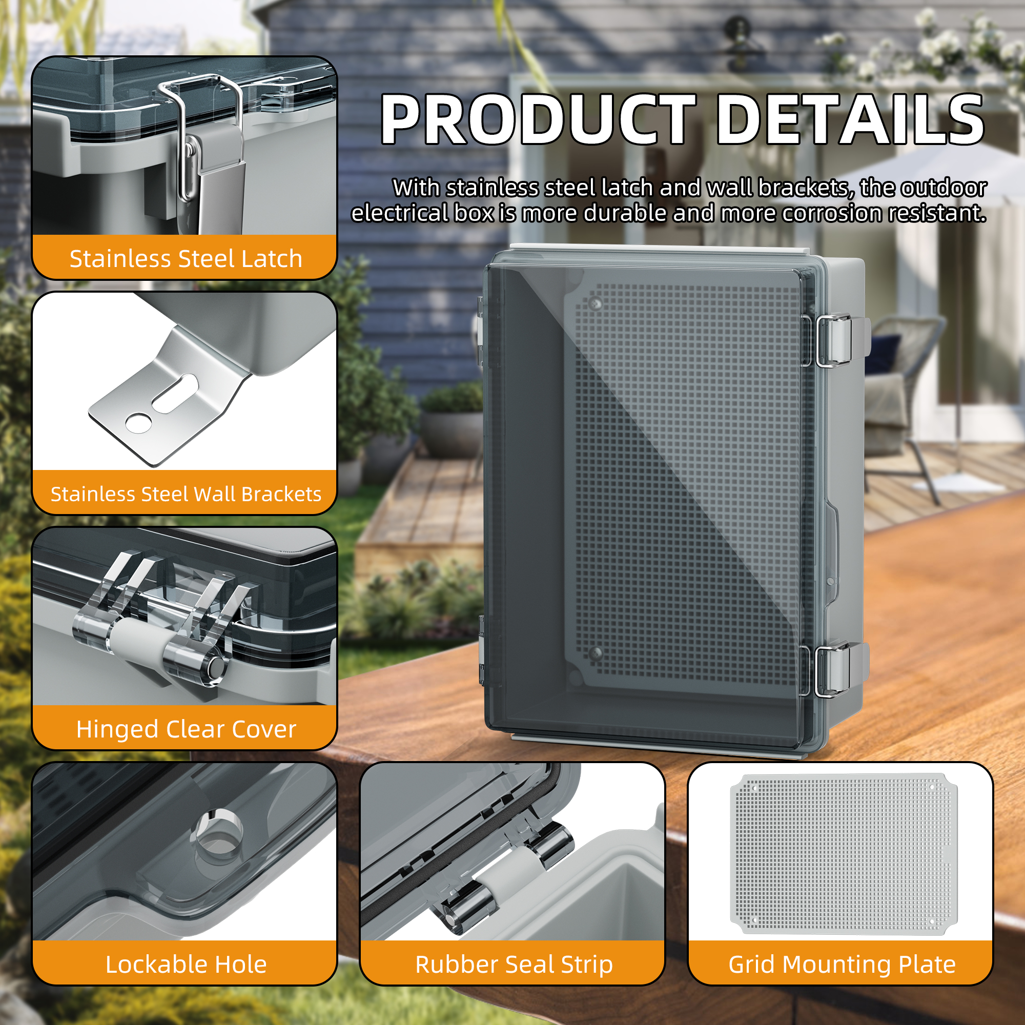 Clear Electrical Enclosure Box - Outdoor Power Board Box のレビューと価格
