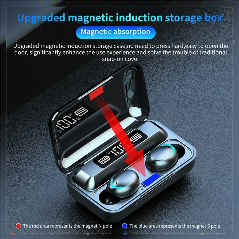 New TWS Bluetooth Earbuds 9D N - Outdoor Power Board Box のレビューと価格