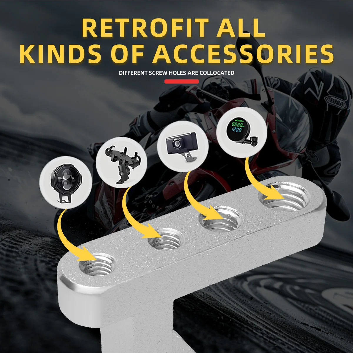 M5 M6 M8 Thread 4 Holes Motorc - Outdoor Power Products のレビューと価格