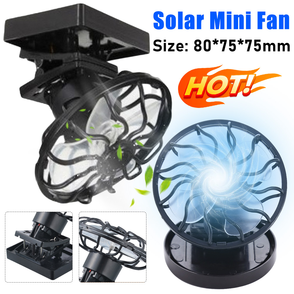 Solar Power Mini Clip Fan Clip - Outdoor Power Timer のレビューと価格