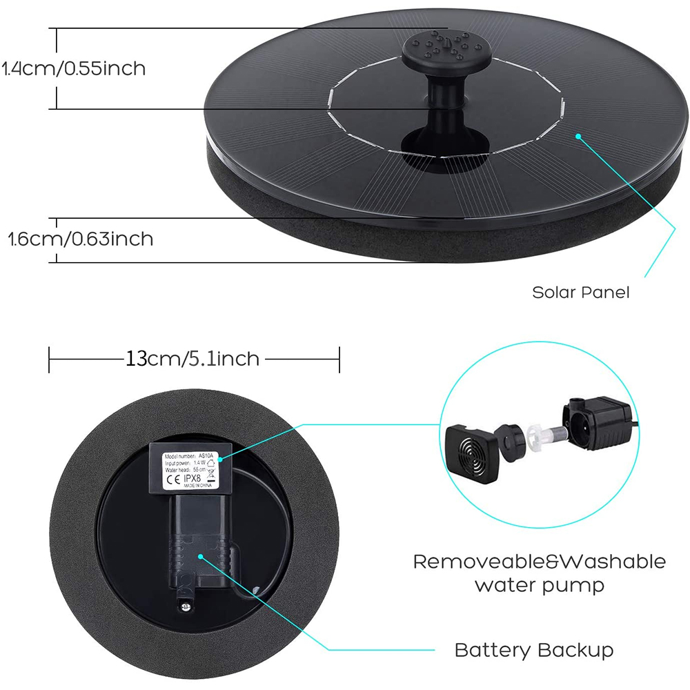 Waterfall Fountain Mini Solar  - Outdoor Power Source のレビューと価格