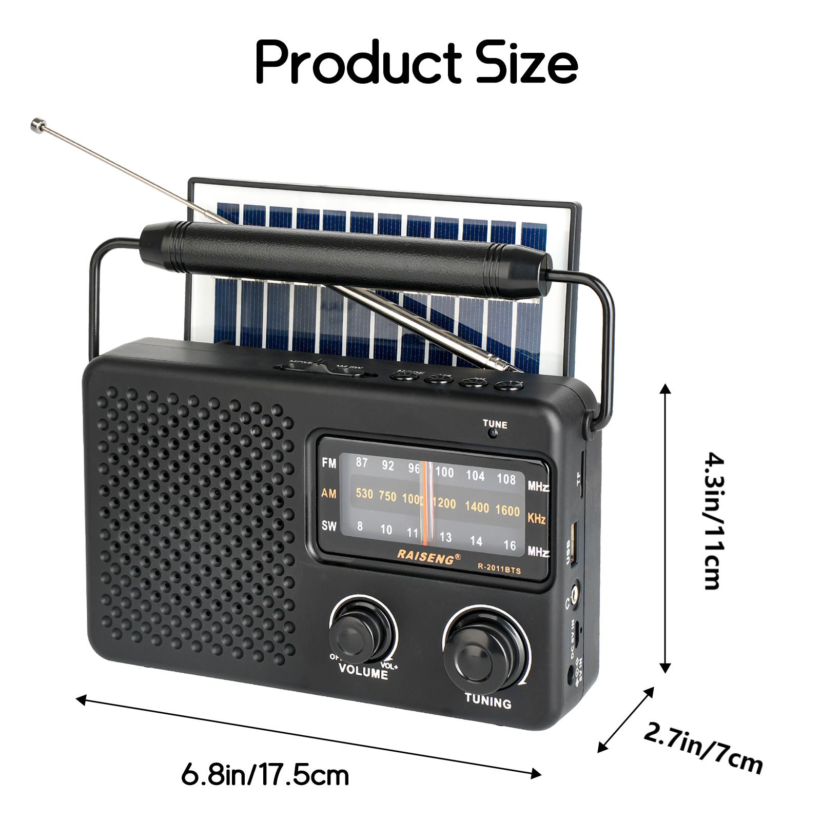 R-2011BTS portable radio AM FM - Outdoor Power Jack のレビューと価格