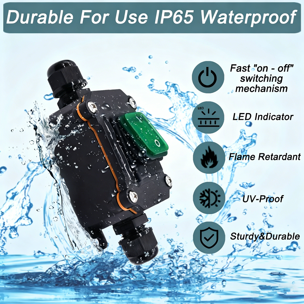 16A IP65 Waterproof Inline Cor - Outdoor Power Bar のレビューと価格
