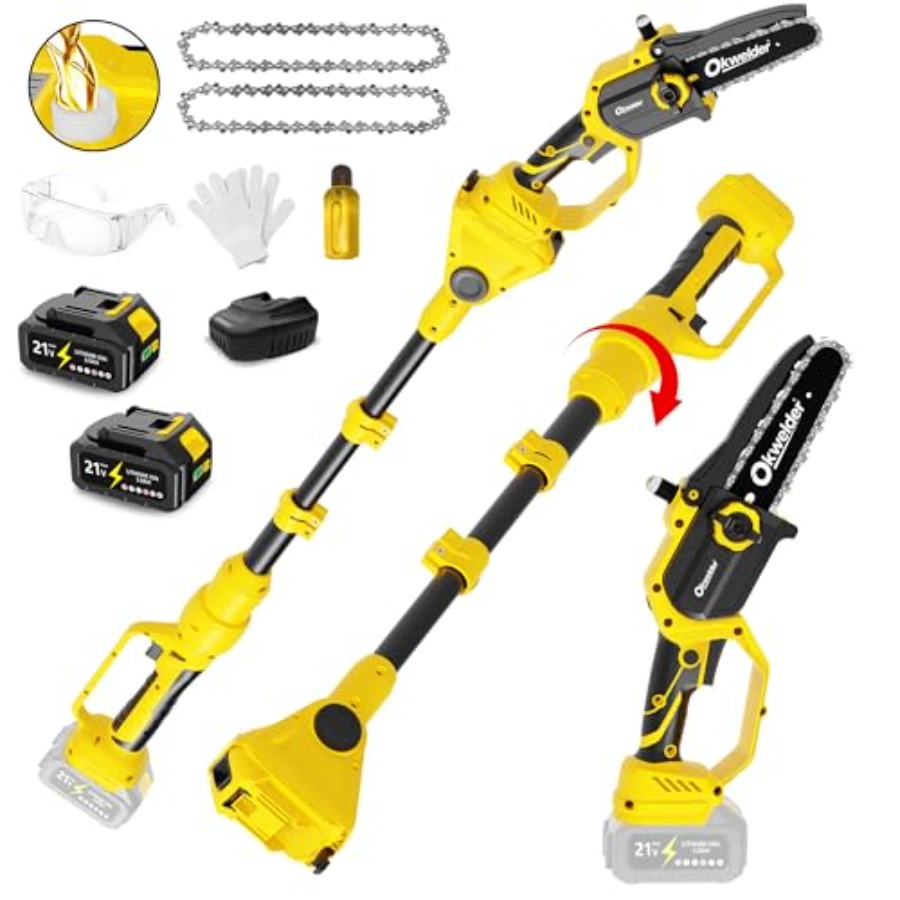 Tree trimming pole saw, alumin - Pole Saw Cordless のレビューと価格
