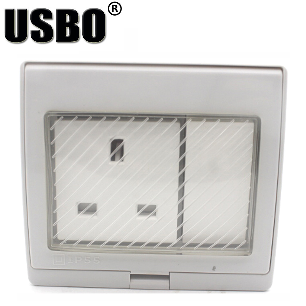 White IP55 Outdoor Anti-UV Wal - Outdoor Power Inlet Box のレビューと価格