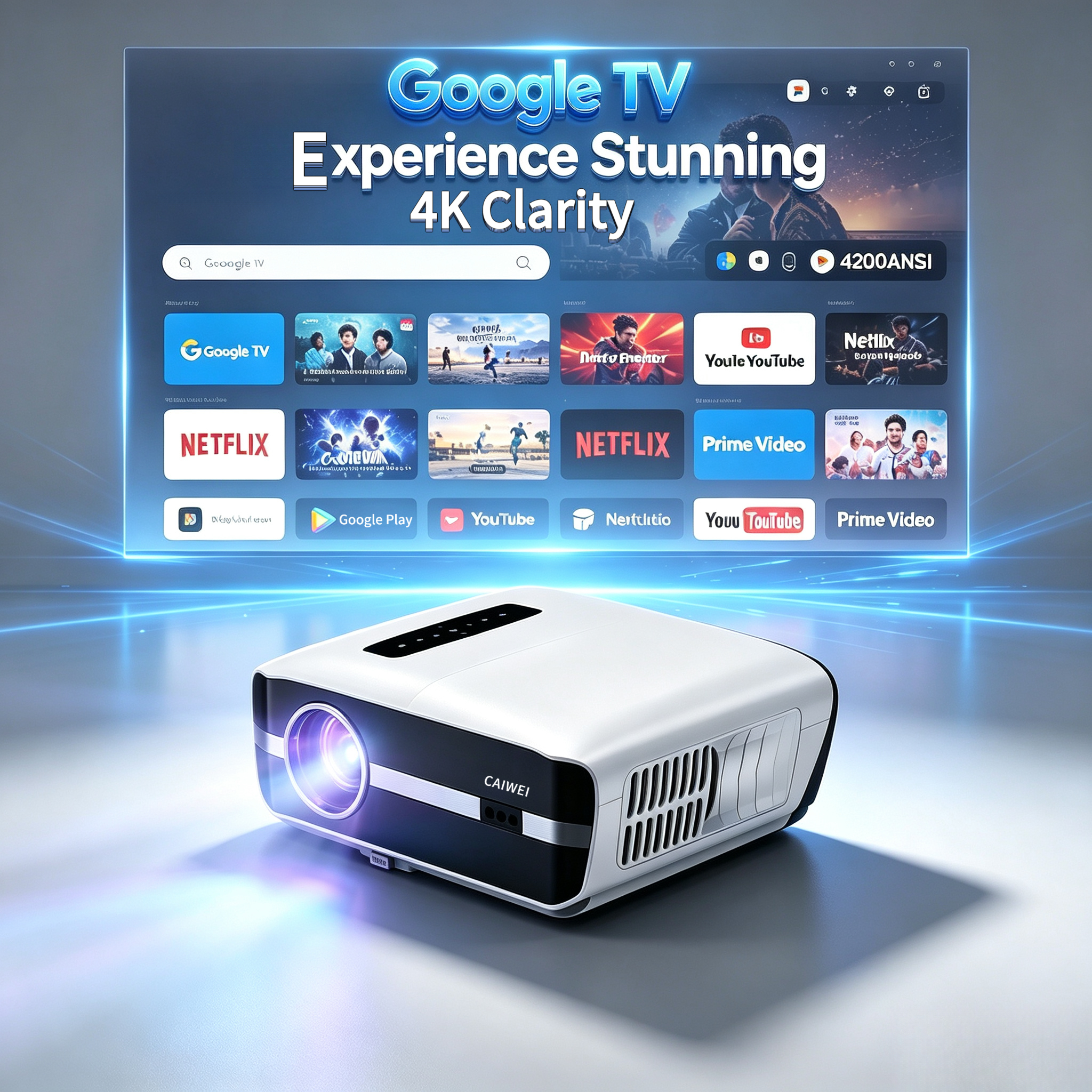 New 4k Projector Auto Focus Da - Outdoor Power Products のレビューと価格